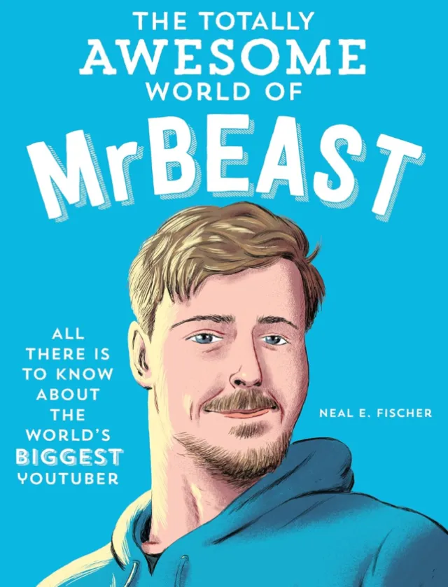 Colorful book cover for The Totally Awesome World of Mr Beast