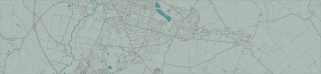City map showing roads, rivers, and urban layout in detail