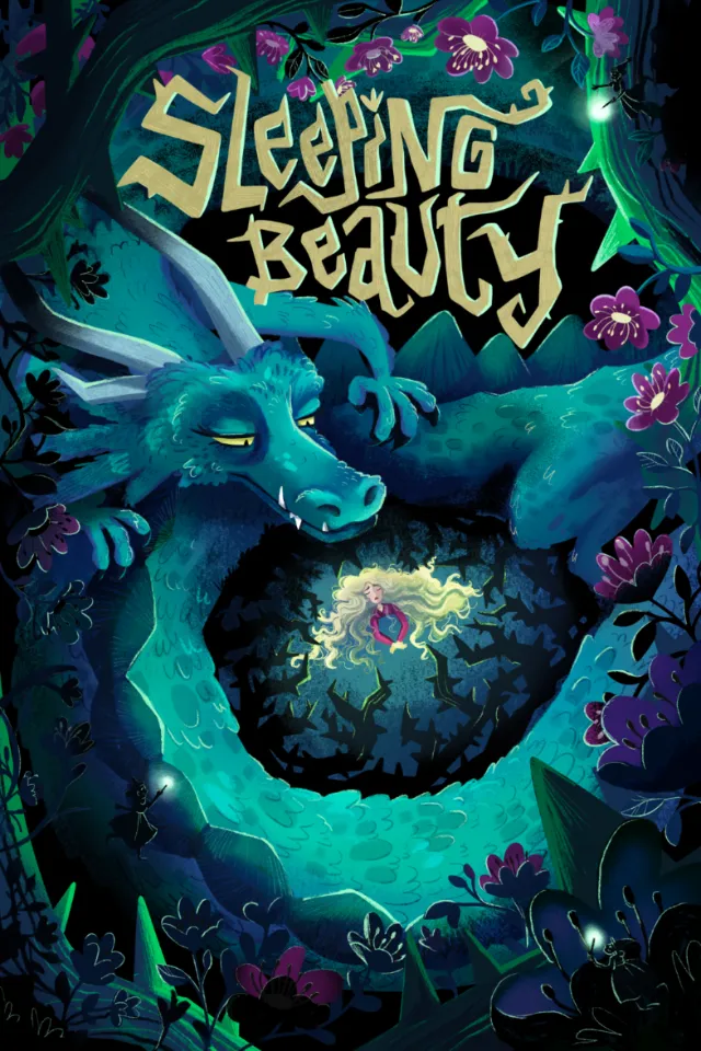 Custom 'Sleeping Beauty' cover art for book