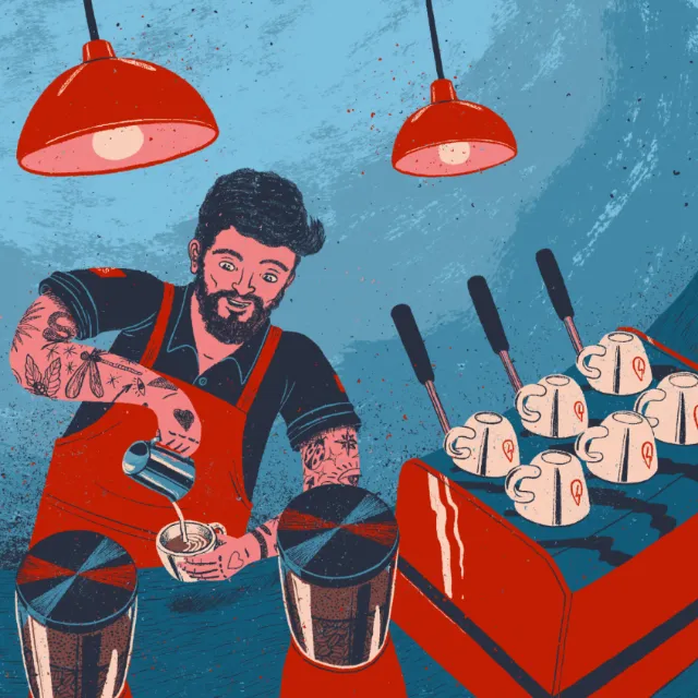 Brand Label Concept for Virginia Coffee Roasters