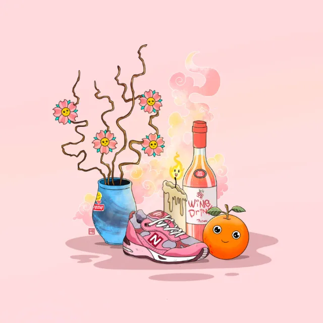 Vibrant artwork transforming common objects into joyful character figures