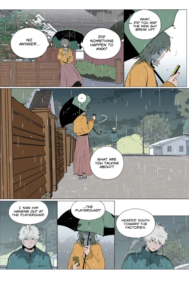 Original webtoon page narrative art
