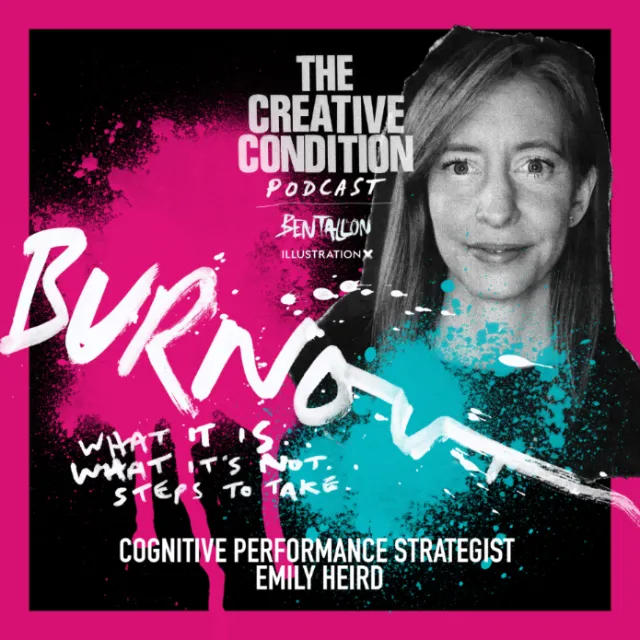 Hand lettering with photo of cognitive performance strategist Emily Heird