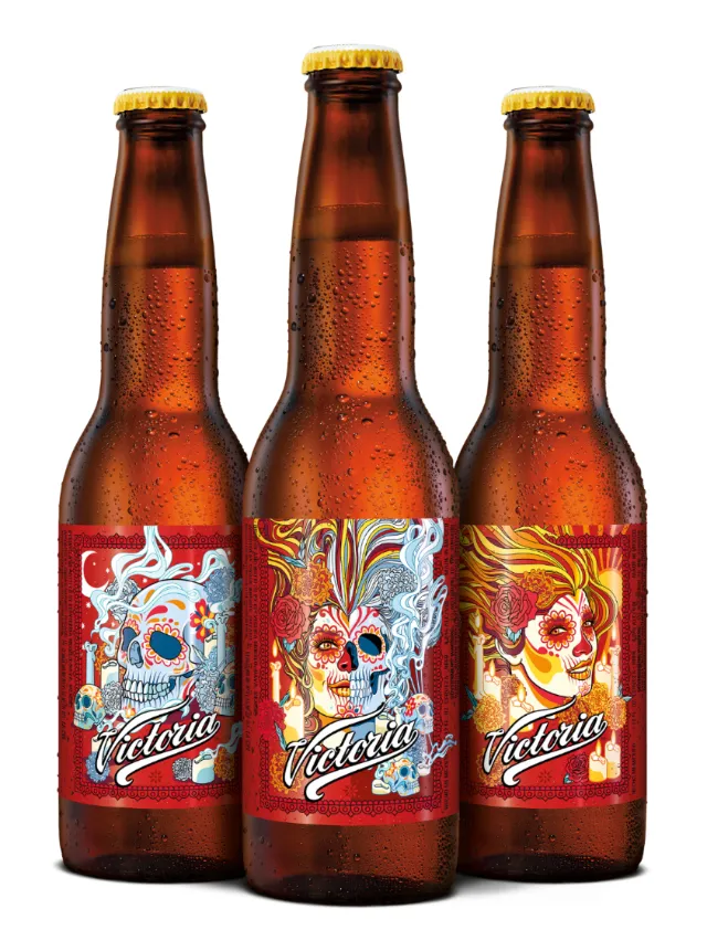 Label design or Victoria beer (US)
