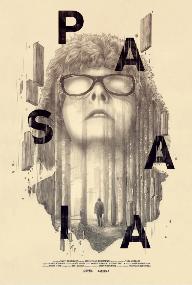 Advertising poster for "Pasaia" short movie by Xanti Rodrigue