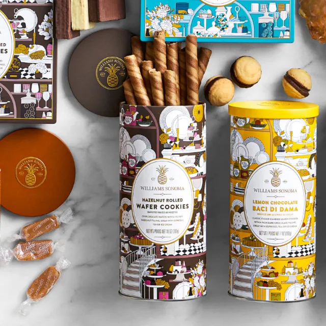 Colorful cookie packaging designs by Svetlana Molodchenko for Williams Sonoma