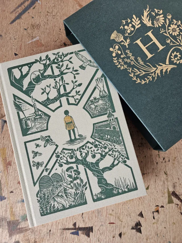 Foiled cover and slipcase for Hamnet by Maggie O'Farrell by Becca Thorne