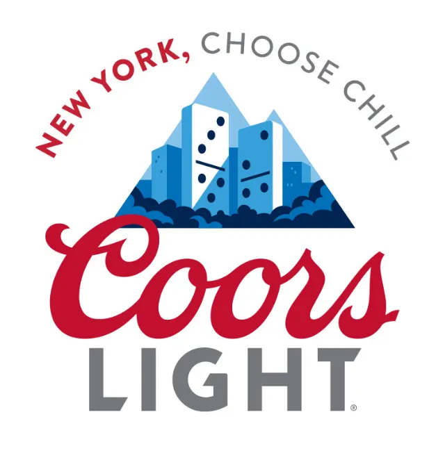 Coors Light logo with New York cityscape designed by Sebastian Iwohn