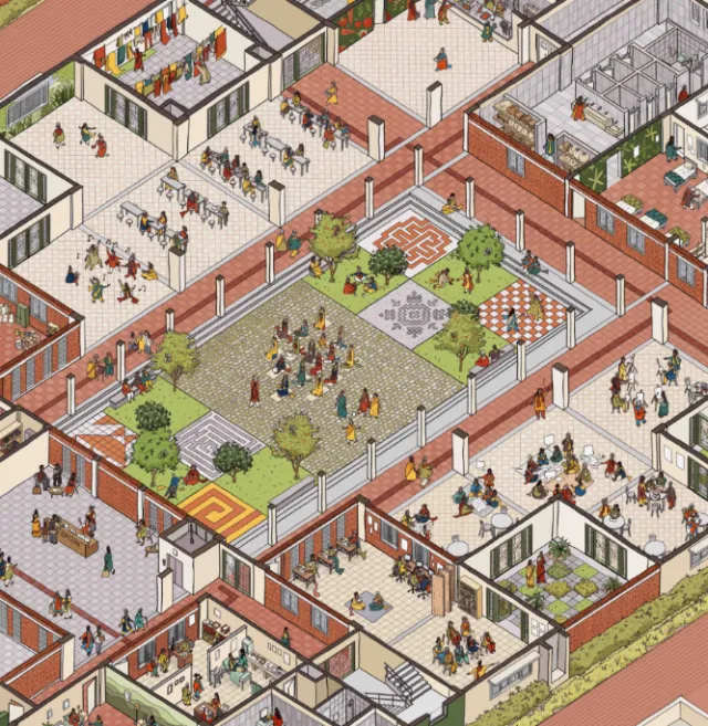 Illustration of State Home for Women in Bengaluru by Jack Sweet