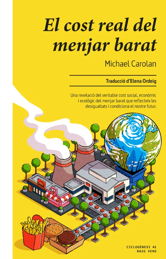 Cover illustration of The Real Cost of Cheap Food by Andreu Zaragoza