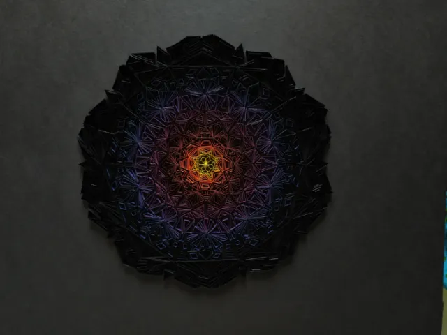 Radial gradient light source illusion artwork by Glimpsecraft