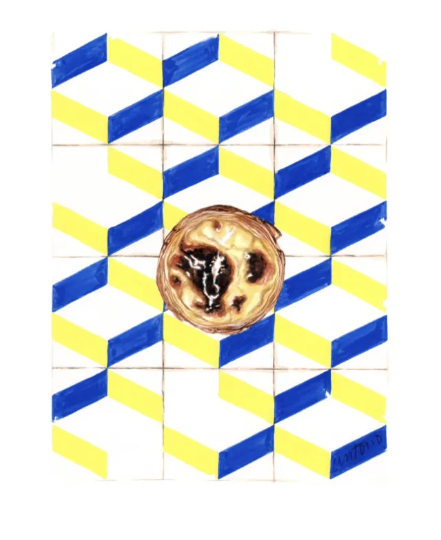 Geometric pattern with central pastry by Antonio Soares