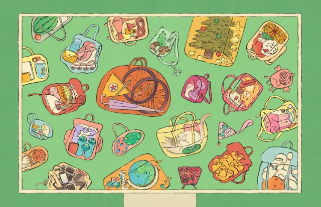 Various personal items inside bags by Tianyi You
