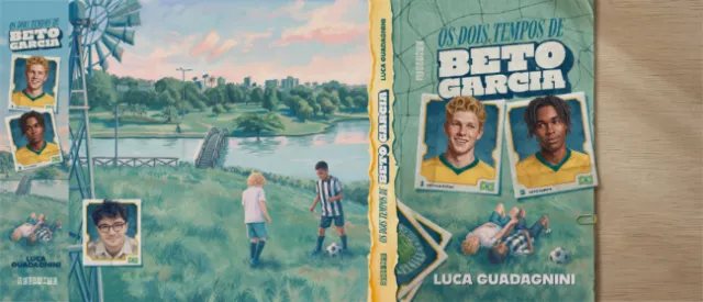 Book cover and illustration of Beto Garcia with characters by Debora Islas