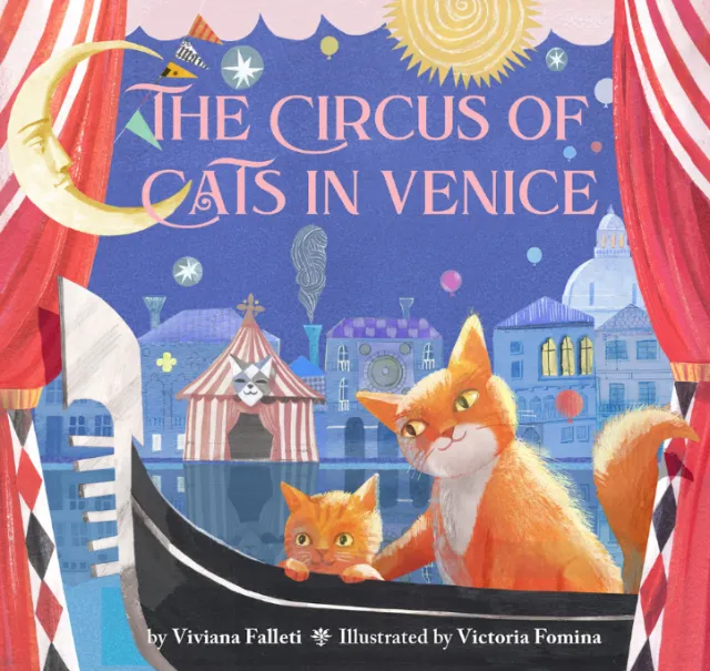 Illustrated cover of The Circus of Cats in Venice by Victoria Fomina