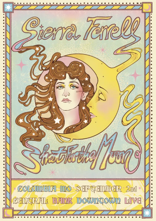 Limited-edition Sierra Ferrell tour poster for the Columbia Missouri performance