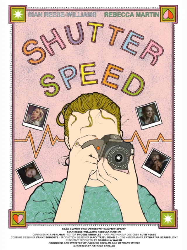 Poster for Shutter Speed short film by artist Lydia Silver