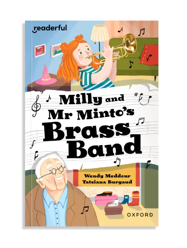 Book cover of Milly and Mr Minto's Brass Band by Tatsiana Burgaud