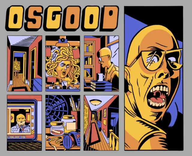 Horror comic concept with intense scenes and a screaming figure by Augie Trautz