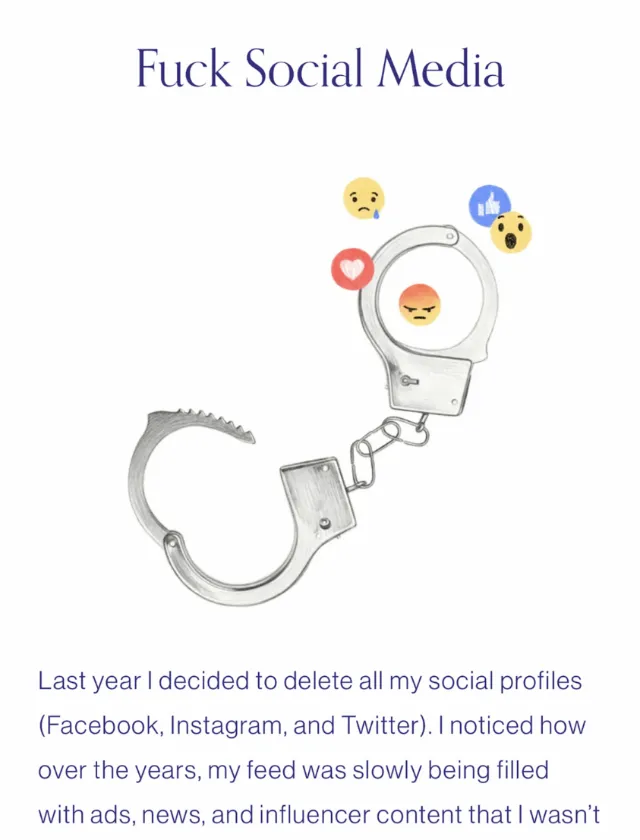 Handcuffs with social media reaction emojis by Dena Cooper