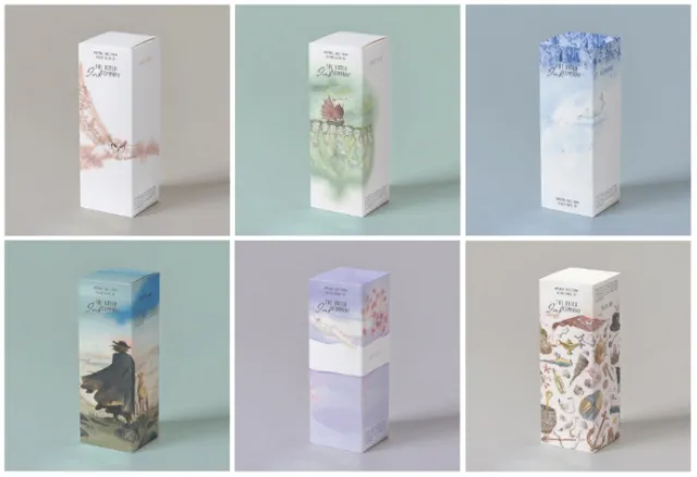 Ink brand packaging concepts by Marieke Nelissen with various nature themes