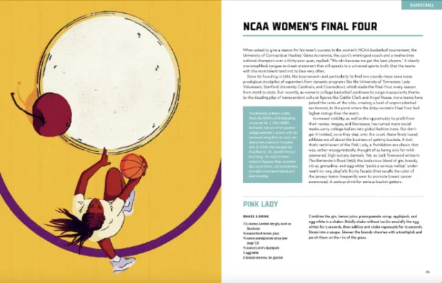 Magazine spread about NCAA Women's Final Four by Heedayah Lockman