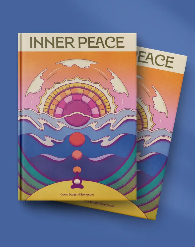 Inner Peace book cover design by Lively Scout