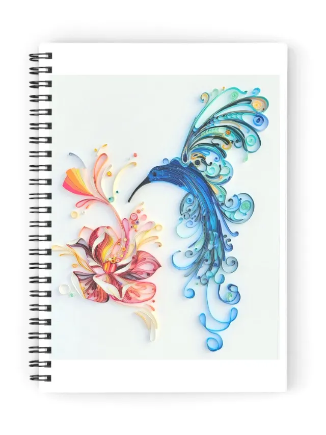 Glimpsecraft watercolor illustration of a flower and peacock-like feathers