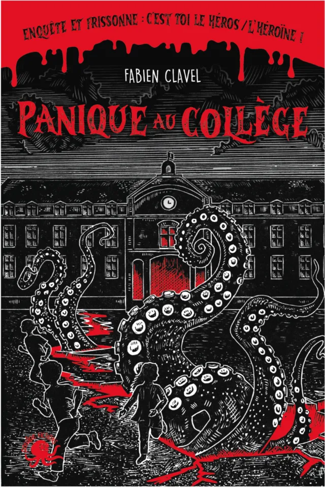 Emily Robertson illustration of a tentacled creature on a French book cover