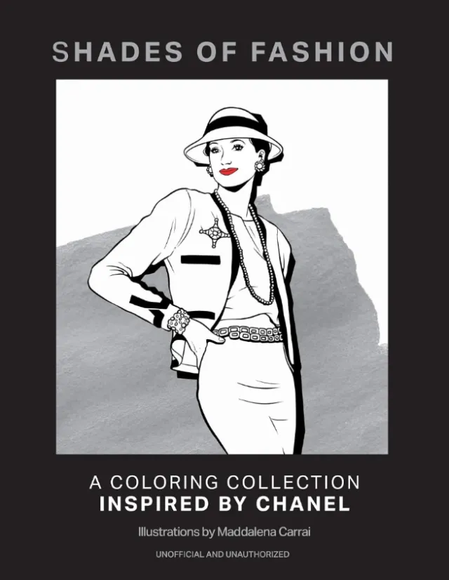 Maddalena Carrai illustration of a Chanel-inspired woman wearing a hat