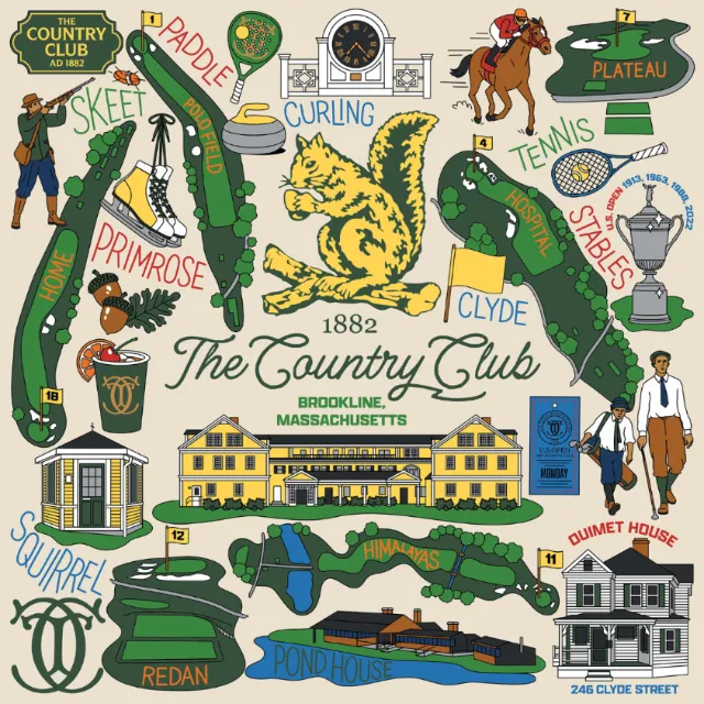 Season of Victory illustration of The Country Club in Brookline, Massachusetts