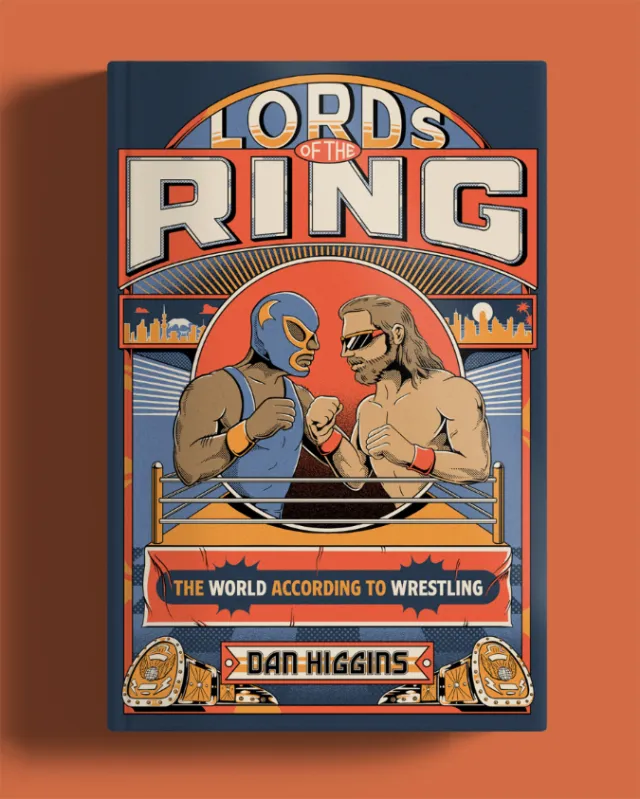 Lords of the Ring wrestling book cover designed by Philipp Beck