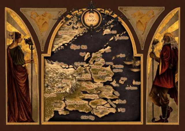 Fantasy map for Assassin's Quest by Misha Chernov