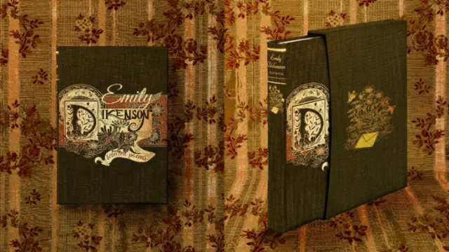 Emily Dickinson poetry book slipcase designed by Misha Chernov
