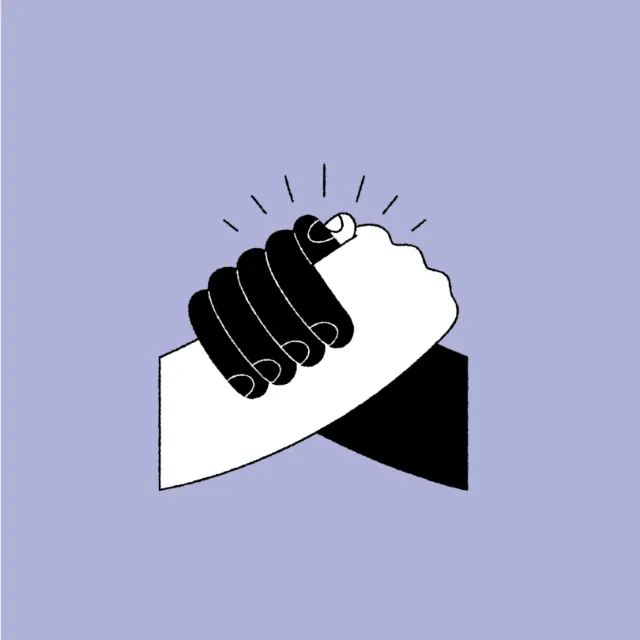 Black and white abstract curved shapes by Joseph Carrington