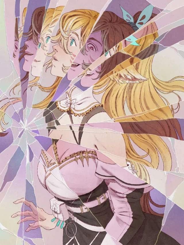 Pastel fantasy women portrait by Mart Lett