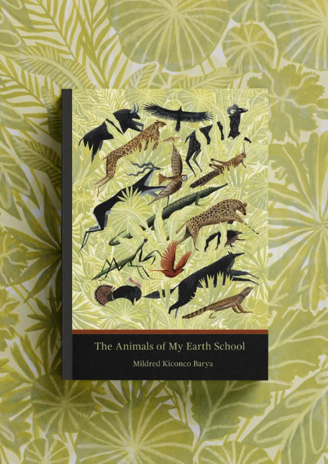 Rosanna Tasker book cover showing animals over a leafy botanical background