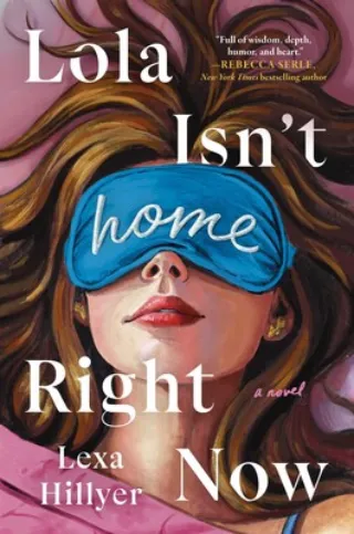 Book cover with blindfolded woman for Lola Isn't Home Right Now, by KE Birch