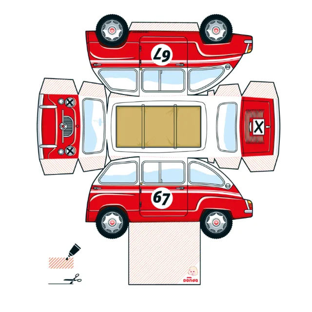 Technical inside of car
