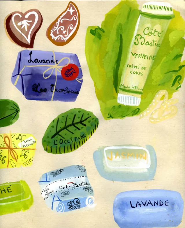 Different soaps illustration by Christopher Corr