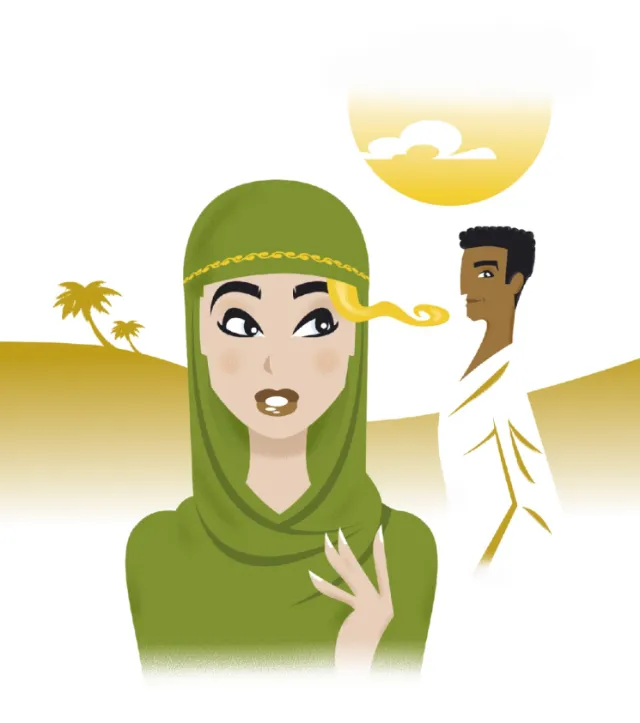 people man and woman in north africa
