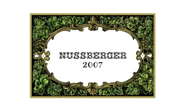 Decorative art of Nussberger Wine