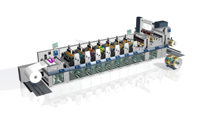 Flexographic printing machine for packaging by Eberhard Reimann