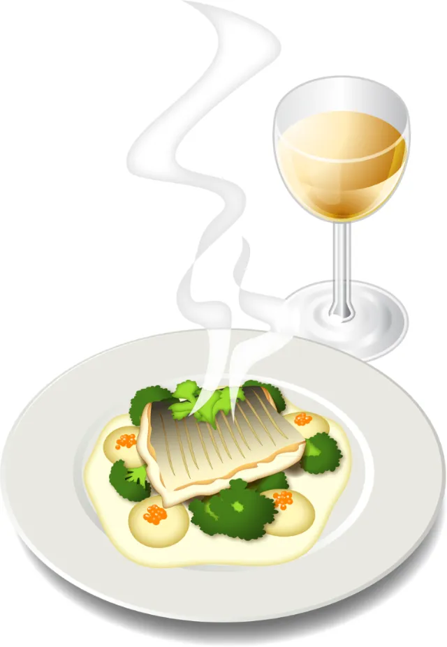 Baked Cod with wine