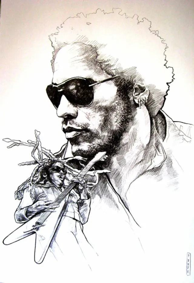 Black and White Model with black glasses