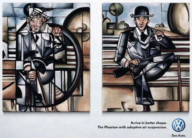 Pastiche art of sitting man
