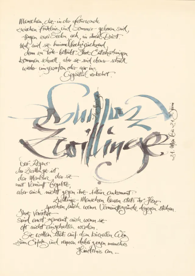 Loose Lettering on old paper
