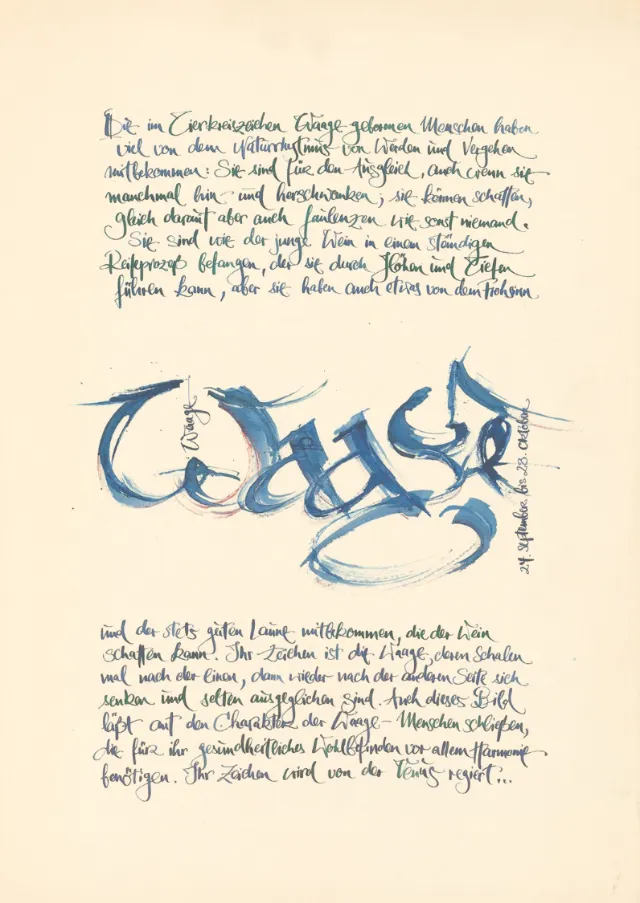 Loose lettering waage
