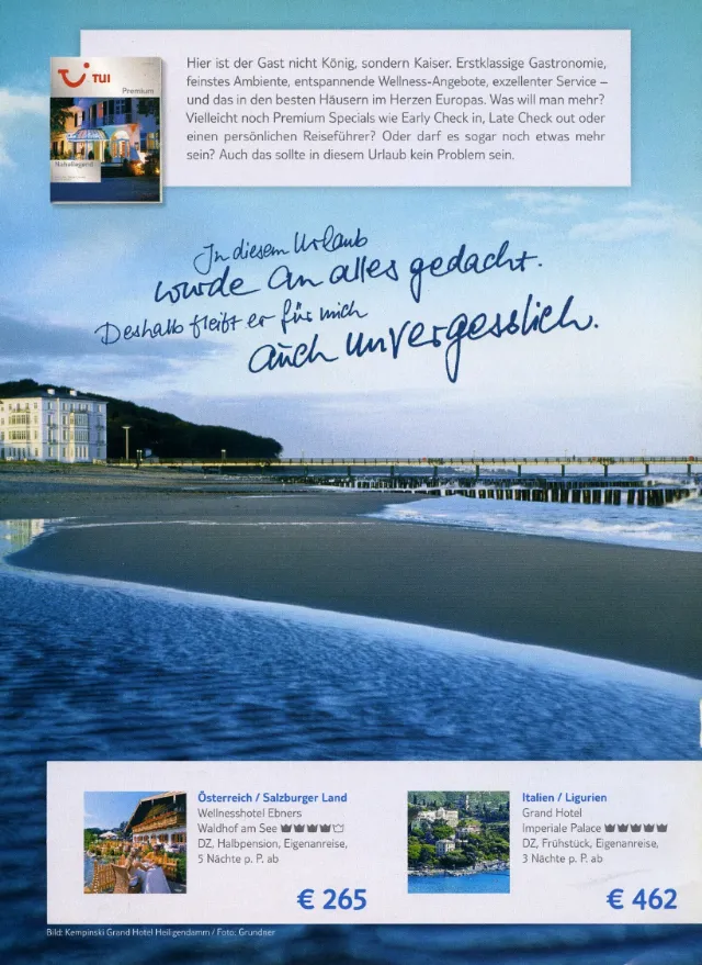 Lettering on a magazine page
