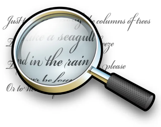 Conceptual Magnify glass